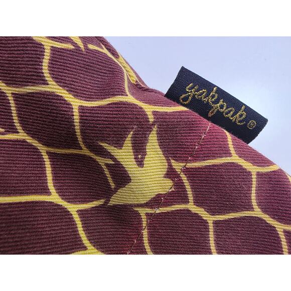 YAK PAK Brown Yellow Bird Flying Shopping Beach Large 16" Tote Bag - Picture 4 of 13